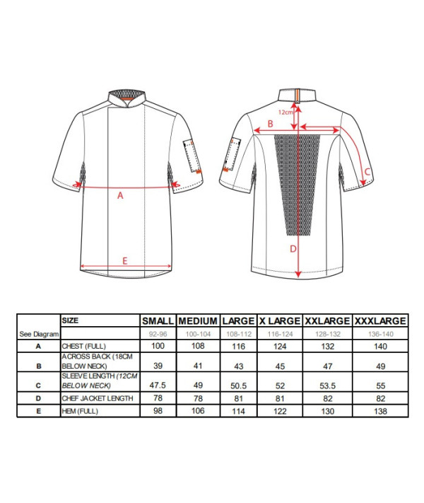 Bluza kucharska z krótkim rękawem PORTWEST C738 MeshAir Pro