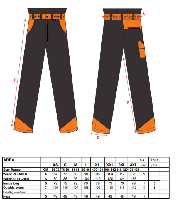Spodnie do pasa PILARZ PORTWEST CH11 OAK