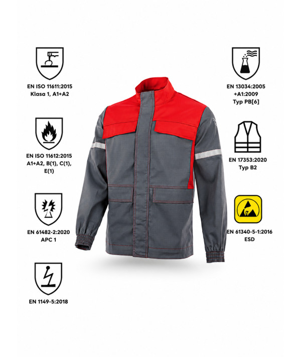 BLUZA TRUDNOPALNA ANTYSTATYCZNA GROM 5w1